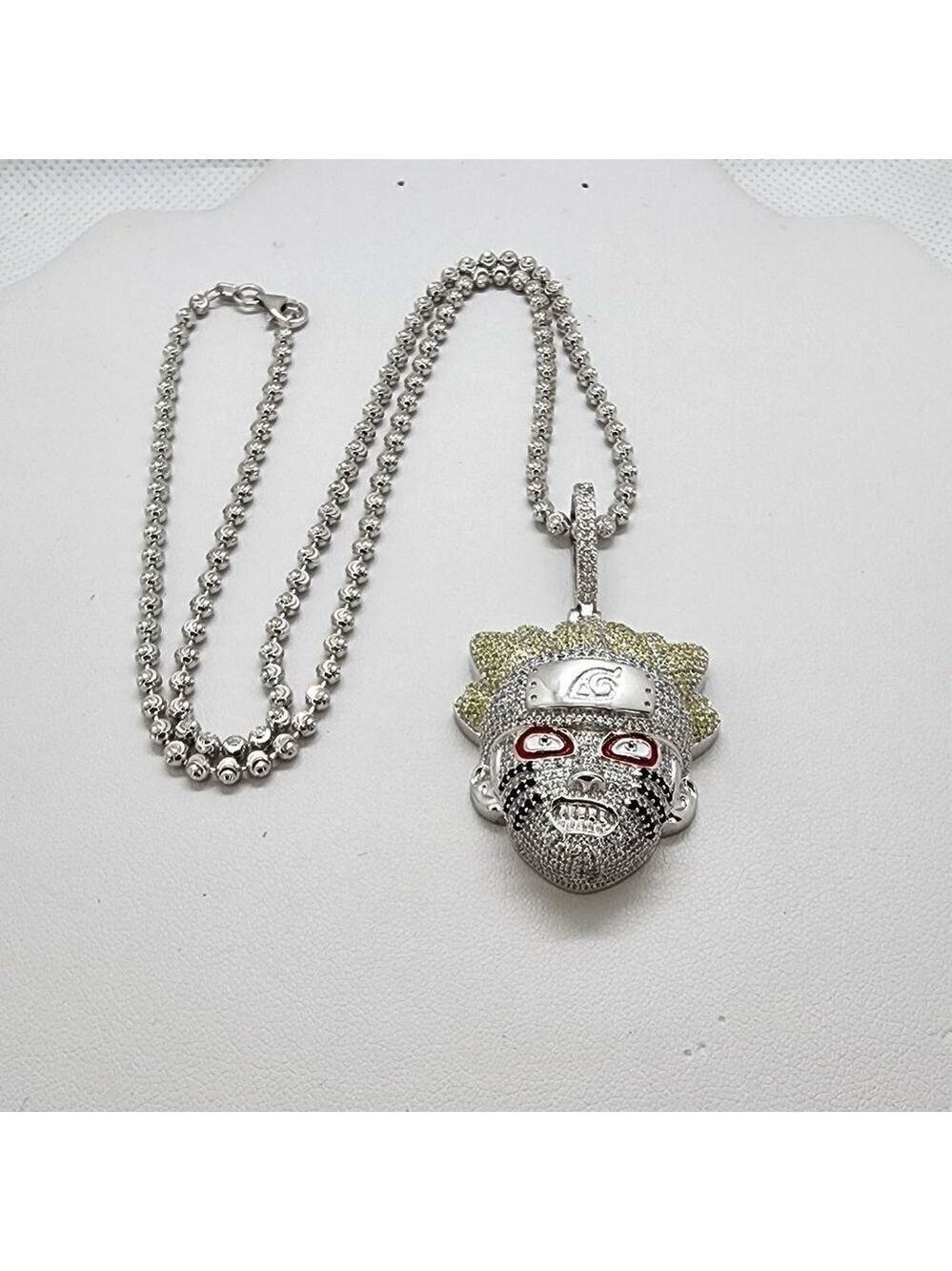 Brand New Sterling Silver 925 Naruto Necklace
